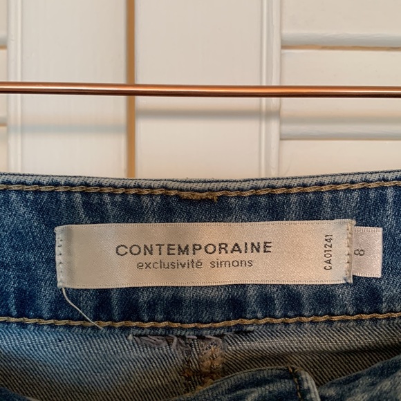 Boho Stretch Jean Skirt - Picture 3 of 3